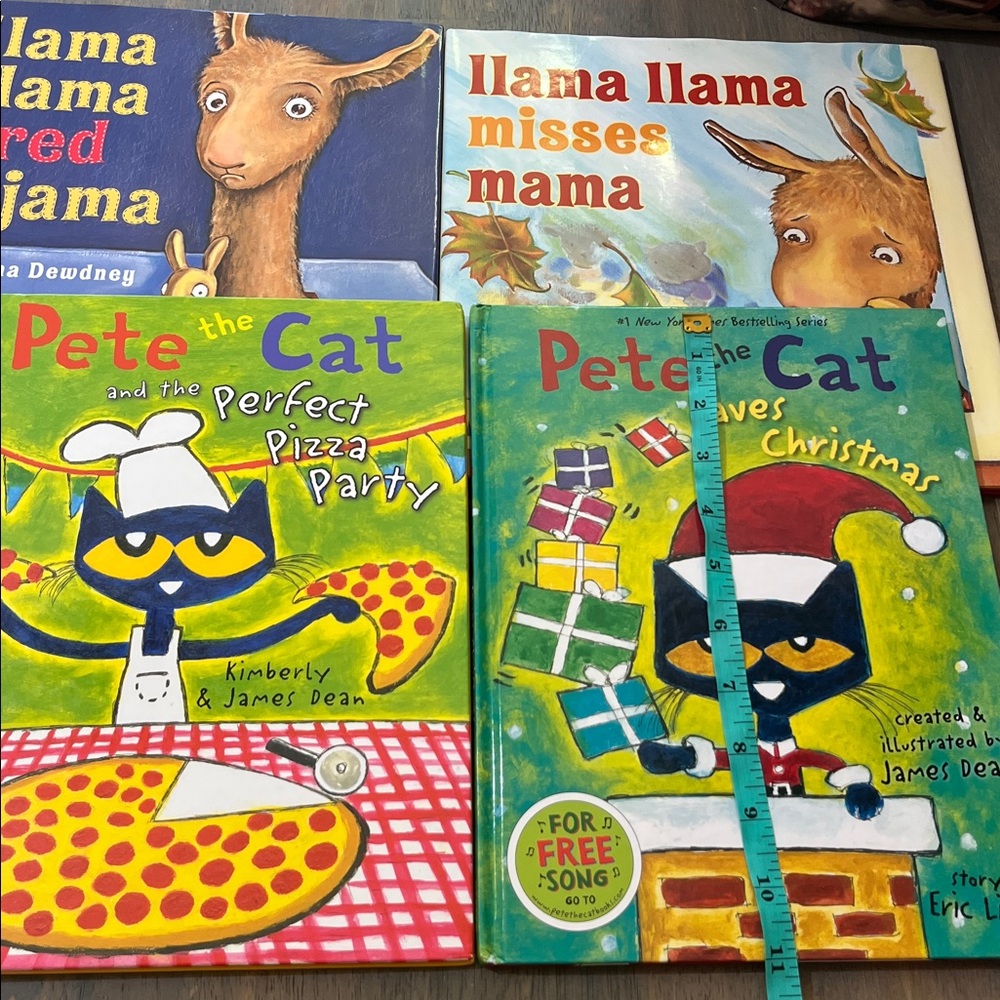 Children's Book’s set of 8 hardcover books new Pete the cat Curious George #18 - Picture 2 of 3